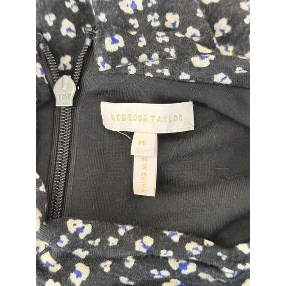 Rebecca Taylor Coquette Cottagecore Wool Dress Turtleneck Ruch Longsleeve Medium - Picture 9 of 11